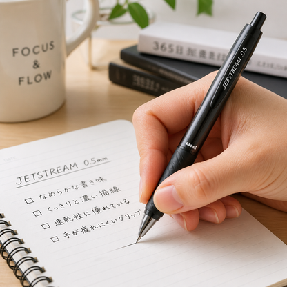uni JETSTREAM 0.5mm - Writing demonstration